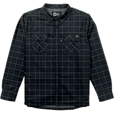 Salty Crew Camicia A Maniche Lunghe Fathom Tech Shacket Black / Green M Salty Crew Camicia A Maniche Lunghe Fathom Tech Shacket Black / Green M