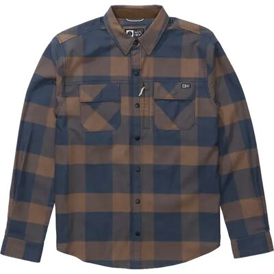 Salty Crew Camicia A Maniche Lunghe Fathom Tech Flannel Navy/Rust 2XL Salty Crew Camicia A Maniche Lunghe Fathom Tech Flannel Navy/Rust 2XL
