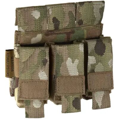 Warrior Assault Systems Porta Caricatore Direct Action Triple Pistol 9mm Multicam One Size Warrior Assault Systems Porta Caricatore Direct Action Triple Pistol 9mm Multicam One Size