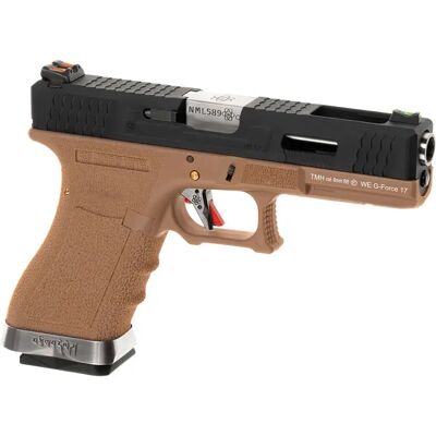 We Pistola Airsoft G-force 17 Bk Silver Gbb Desert One Size We Pistola Airsoft G-force 17 Bk Silver Gbb Desert One Size