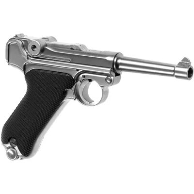 We Pistola Airsoft P08 Full Metal Gbb Silver One Size We Pistola Airsoft P08 Full Metal Gbb Silver One Size