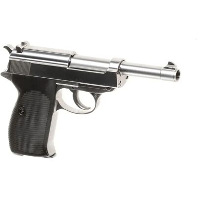 We Pistola Airsoft P38 Full Metal Gbb Silver One Size We Pistola Airsoft P38 Full Metal Gbb Silver One Size