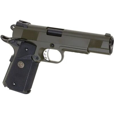 We Pistola Airsoft M1911 Meu Tactical Full Metal Gbb OD One Size We Pistola Airsoft M1911 Meu Tactical Full Metal Gbb OD One Size