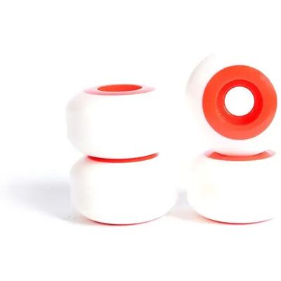 Yocaher Ruote Da Skateboard Qball 2 Tone White / Red 54 x 32 mm Yocaher Ruote Da Skateboard Qball 2 Tone White / Red 54 x 32 mm