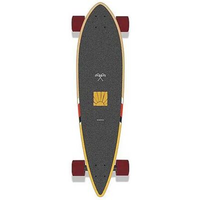 Long Island Longboard Rowing Pintail 2´´ Black / Yellow Blue / White / Red 9.5 Pollici Long Island Longboard Rowing Pintail 2´´ Black / Yellow Blue / White / Red 9.5 Pollici