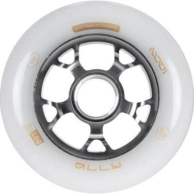 Iqon Ruote Dei Pattini Ally White 100 88a 3 Unità Silver / Gold / Natural 100 mm Iqon Ruote Dei Pattini Ally White 100 88a 3 Unità Silver / Gold / Natural 100 mm
