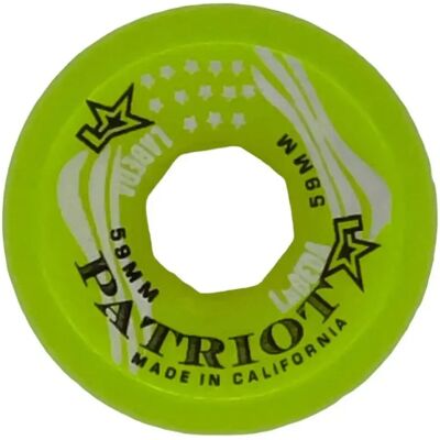 Labeda Ruote Dei Pattini Patriot Goal X-soft Clear / Green 59 mm Labeda Ruote Dei Pattini Patriot Goal X-soft Clear / Green 59 mm