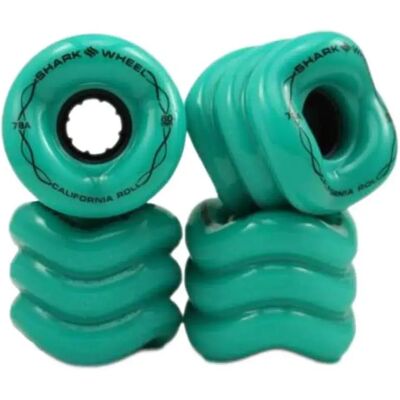 Shark Wheel Ruota Longboard California Roll Turquoise 60 mm/78A Shark Wheel Ruota Longboard California Roll Turquoise 60 mm/78A