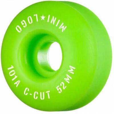 Mini Logo Ruote Da Skateboard C-cut Green 53 mm/101A Mini Logo Ruote Da Skateboard C-cut Green 53 mm/101A