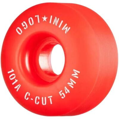Mini Logo Ruote Da Skateboard C-cut Red 53 mm/101A Mini Logo Ruote Da Skateboard C-cut Red 53 mm/101A