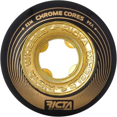 Ricta Ruote Da Skateboard Chrome Core Black Gold 52 mm/99A Ricta Ruote Da Skateboard Chrome Core Black Gold 52 mm/99A