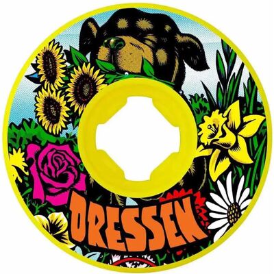 Santa Cruz Ruote Da Skateboard Eric Dressen Pup Vomit Mini Green Hardline 55 mm/97A Santa Cruz Ruote Da Skateboard Eric Dressen Pup Vomit Mini Green Hardline 55 mm/97A