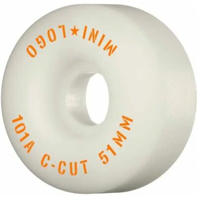 Mini Logo Ruote Da Skateboard Mini-logo C-cut White 51 mm/101A Mini Logo Ruote Da Skateboard Mini-logo C-cut White 51 mm/101A