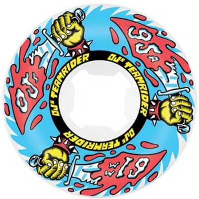 Ojs Wheels Ruote Da Skateboard Team Rider White/Blue 61 mm/95A Ojs Wheels Ruote Da Skateboard Team Rider White/Blue 61 mm/95A