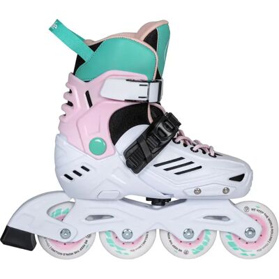 Playlife Pattini In Linea Per Bambini Khaan Ltd Adjustable White / Pastel EU 31-34 Playlife Pattini In Linea Per Bambini Khaan Ltd Adjustable White / Pastel EU 31-34