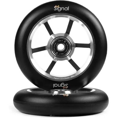 North Ruota Di Scooter Signal Logo V3 Silver / Black 110 mm North Ruota Di Scooter Signal Logo V3 Silver / Black 110 mm