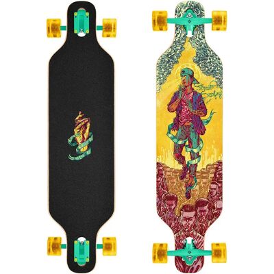 Street Surfing Longboard Curve Drop Through Freeride 39´´ True Colors Yellow One Size Street Surfing Longboard Curve Drop Through Freeride 39´´ True Colors Yellow One Size