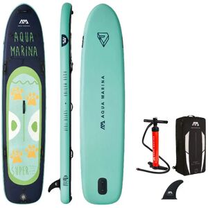Aqua Marina Set Di Paddle Surf Gonfiabile Super Trip 12´2´´ Blue / Green 370.8 cm Aqua Marina Set Di Paddle Surf Gonfiabile Super Trip 12´2´´ Blue / Green 370.8 cm