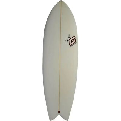 Clayton Tavola Da Surf Retro Fish 5´´´ White 162.6 cm Clayton Tavola Da Surf Retro Fish 5´´´ White 162.6 cm