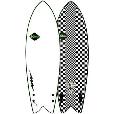 Softech Tavola Da Surf Kiuss Fish 5´8´´ Checkered 172.7 cm Softech Tavola Da Surf Kiuss Fish 5´8´´ Checkered 172.7 cm