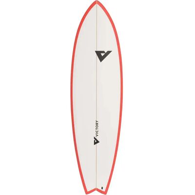 Victory Tavola Da Surf Long Fish Epoxy 6´6 Matt Red 198.12 cm Victory Tavola Da Surf Long Fish Epoxy 6´6 Matt Red 198.12 cm