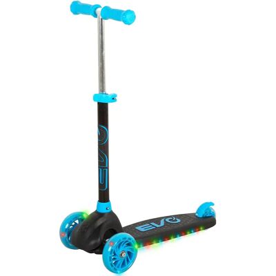 Evo Scooter Per Bambini 3 Wheeled With Lights Black / Blue One Size Evo Scooter Per Bambini 3 Wheeled With Lights Black / Blue One Size