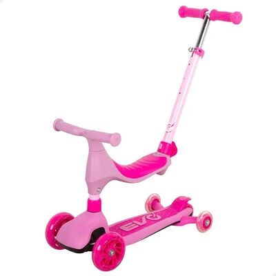 Evo Scooter Per Bambini Evolutionary In 1 Pink One Size Evo Scooter Per Bambini Evolutionary In 1 Pink One Size