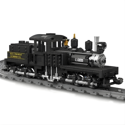 Mould King 12032 – Mould King Shay locomotiva a vapore treno Mould King 12032 – Mould King Shay locomotiva a vapore treno