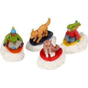 Lemax dog snow saucer fun s/4 Vail Village 2022 Lemax dog snow saucer fun s/4 Vail Village 2022