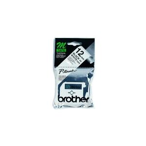Brother labelling tape - 12mm, black/white, blister nastro per etichettatrice m Brother labelling tape - 12mm, black/white, blister nastro per etichettatrice m