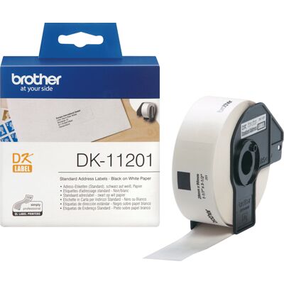 Brother dk-11201 nastro per etichettatrice nero su bianco Brother dk-11201 nastro per etichettatrice nero su bianco