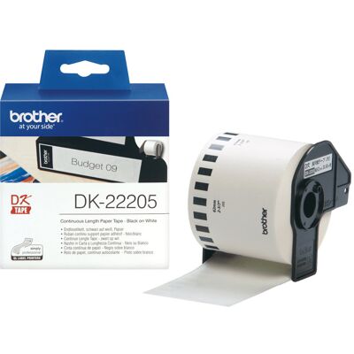 Brother dk-22205 nastro per etichettatrice nero su bianco Brother dk-22205 nastro per etichettatrice nero su bianco