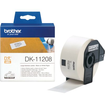 Brother dk-11208 nastro per etichettatrice nero su bianco Brother dk-11208 nastro per etichettatrice nero su bianco