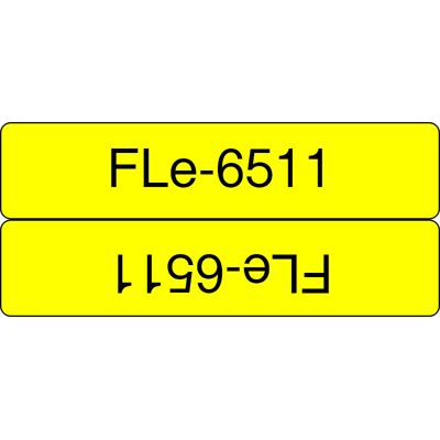 Brother fle-6511 nastro per etichettatrice nero su giallo Brother fle-6511 nastro per etichettatrice nero su giallo