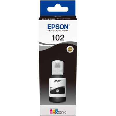 Epson 102 ecotank pigment black ink bottle Epson 102 ecotank pigment black ink bottle