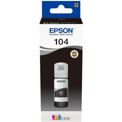 Epson 104 ecotank black ink bottle Epson 104 ecotank black ink bottle