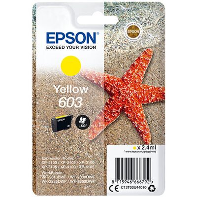 Epson singlepack yellow 603 ink Epson singlepack yellow 603 ink