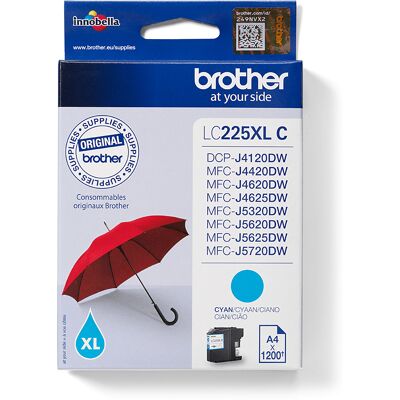 Brother lc225xlc cartuccia d'inchiostro 1 pz originale ciano Brother lc225xlc cartuccia d'inchiostro 1 pz originale ciano