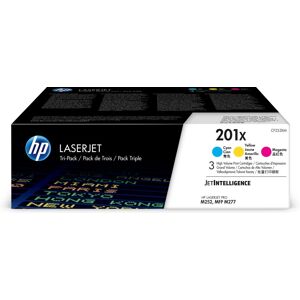 Hp confezione da 3 cartucce toner ciano/magenta/giallo originale ad alta capacità laserjet 201x Hp confezione da 3 cartucce toner ciano/magenta/giallo originale ad alta capacità laserjet 201x