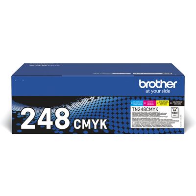 Brother tn-248val cartuccia toner 4 pz originale nero, ciano, magenta, giallo Brother tn-248val cartuccia toner 4 pz originale nero, ciano, magenta, giallo