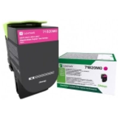 Lexmark 71b20m0 cartuccia toner 1 pz originale magenta Lexmark 71b20m0 cartuccia toner 1 pz originale magenta