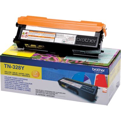 Brother tn-328y cartuccia toner 1 pz originale giallo scatola aperta Brother tn-328y cartuccia toner 1 pz originale giallo scatola aperta