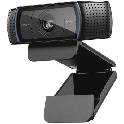 Logitech c920 hd pro webcam, videochiamata full hd 1080p/30fps, audio stereo chiaro, correzione luce hd, funziona con skype, zoom, facetime, hangouts, pc/mac/laptop/tablet/chromebook - nero Logitech c920 hd pro webcam, videochiamata full hd 1080p/30fps, audio stereo chiaro, correzione luce hd, funziona con skype, zoom, facetime, hangouts, pc/mac/laptop/tablet/chromebook - nero