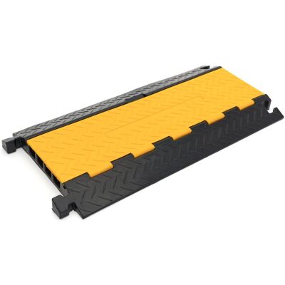 HBM 80 cm Ponte di cavi / Canale di cavi con coperchio e 4 canali - Gestione dei cavi HBM 80 cm Ponte di cavi / Canale di cavi con coperchio e 4 canali - Gestione dei cavi