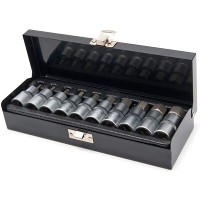 HBM set bussole esagonali, 1/2 pollice, 10 pezzi HBM set bussole esagonali, 1/2 pollice, 10 pezzi