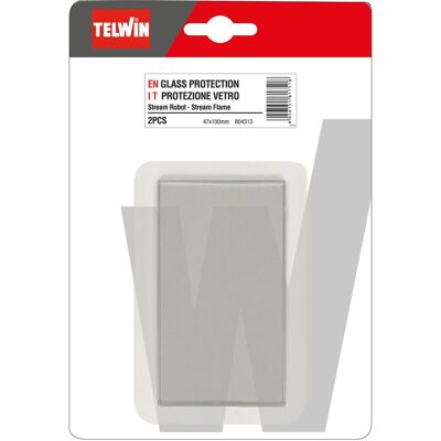 Telwin vetro di protezione interno 47x100 mm, 2 pezzi Telwin vetro di protezione interno 47x100 mm, 2 pezzi