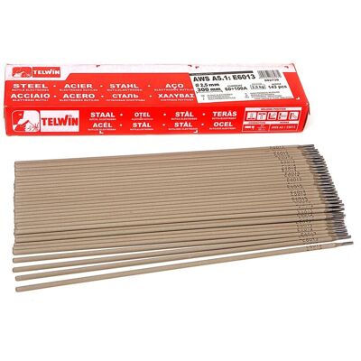 Elettrodi Rutile Telwin E 6013 Ø 2,5 x 300 mm 143 Pezzi Elettrodi Rutile Telwin E 6013 Ø 2,5 x 300 mm 143 Pezzi