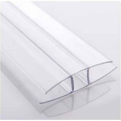 Macrolux Profilo ad H per Policarbonato Alveolare - 06 mm, 150 cm Macrolux Profilo ad H per Policarbonato Alveolare - 06 mm, 150 cm