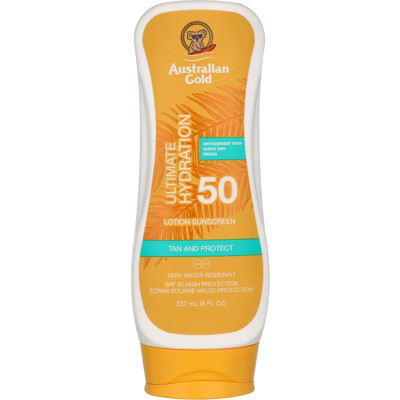 Australian Gold SPF50 Lozione Solare - Resistente all'acqua & Idratante Australian Gold SPF50 Lozione Solare - Resistente all'acqua & Idratante