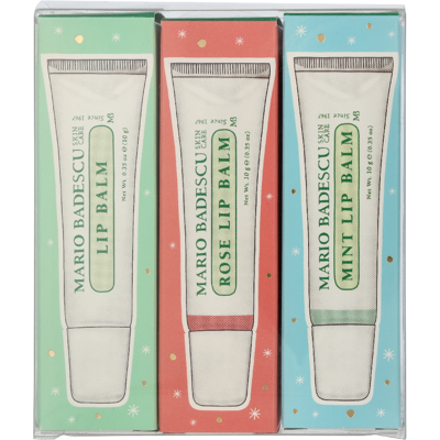 Set di Balsami per le Labbra Mario Badescu - Rosa, Menta, Idratante Set di Balsami per le Labbra Mario Badescu - Rosa, Menta, Idratante